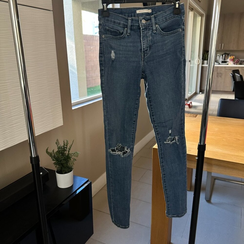 Levi's - 311 Shaping skinny jeans, distressed, W25 L30